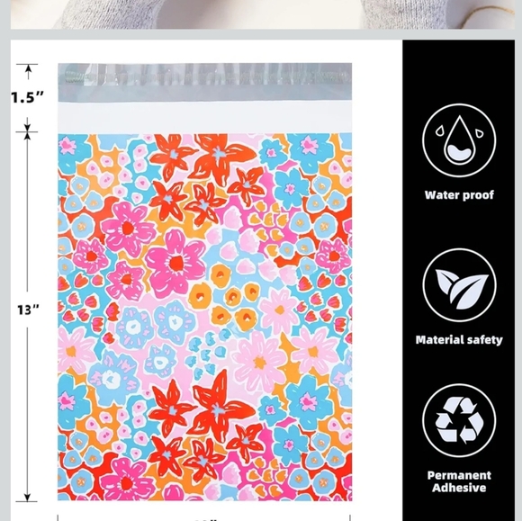 Boho Floral Poly Mailers (10x13) (30ct.) - Picture 2 of 2